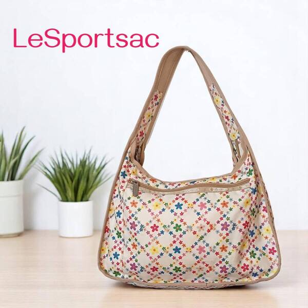 レスポートサック LeSportsac ショルダーバッグ 花柄 ベージュ / レディース 斜めがけ 肩掛け ショルダー バッグ 花 フラワー