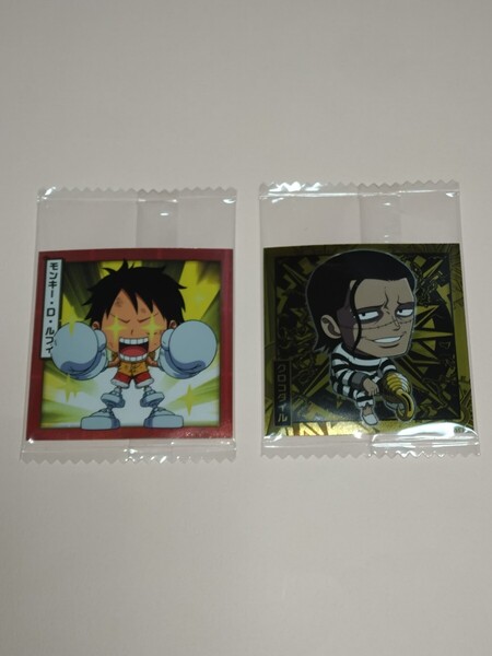 ONE PIECE バンダイ ワンピース 大海賊 シール ウエハース ステッカー 未開封品 ☆ルフィ&クロコダイル