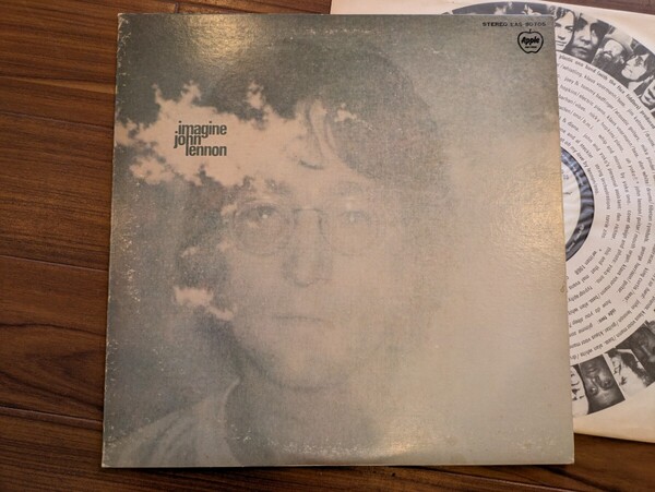 送料込 ジョン レノン / イマジン LP ポスター付き #ビートルズ #レコード