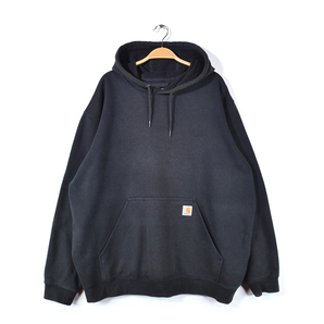 【送料無料】カーハート スウェットパーカー ブラック 大きいサイズ CARHARTT メンズXL 古着 @CG9014