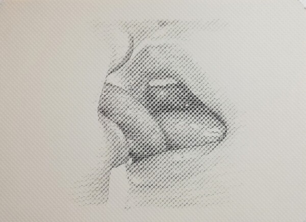 松原健治 ドローイング 色鉛筆 原画 「Lips 15」A5
