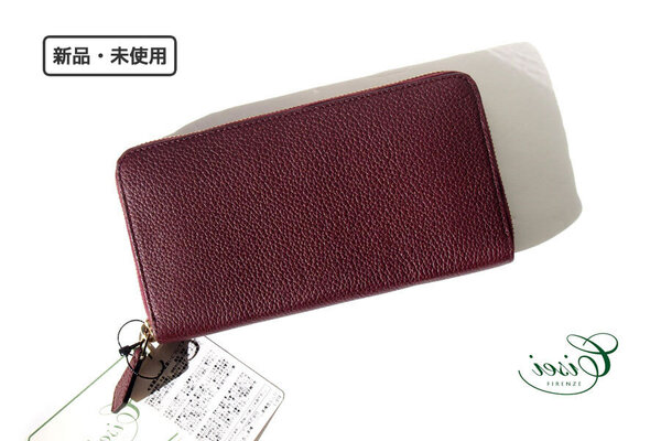 送料無料★新品|未使用|シセイ|cisei|ラウンドジップ長財布|P0967 LD ZIP LONG WALLET COL.BORDEAUX|02