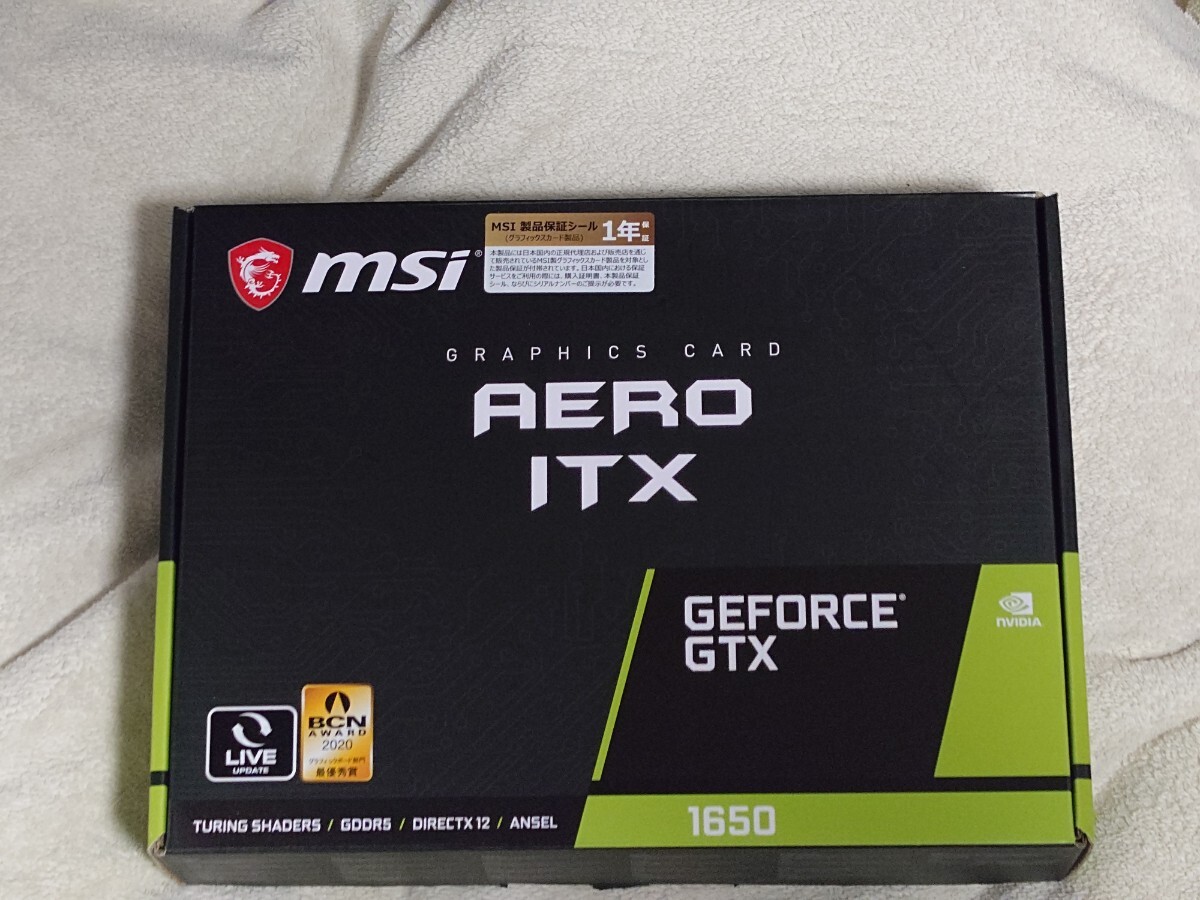MSI　GeForce GTX 1650 AERO ITX 4G　中古品 MSI NVIDIA GeForce GTX 1650 AERO ITX 4G & GTX 1660 Super