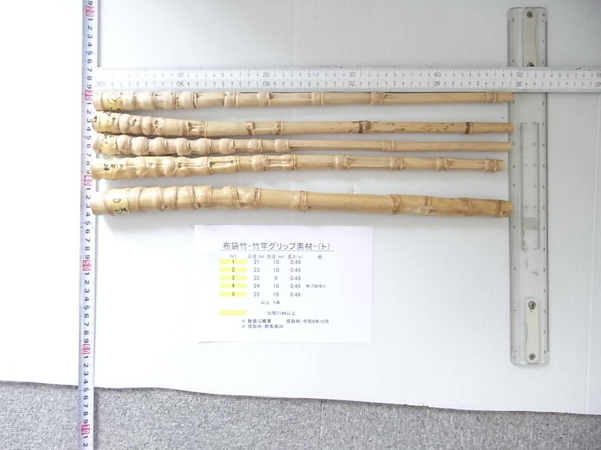 釣り具・その他グリップ用布袋竹「太・長尺・芽取り済み」10本セット
