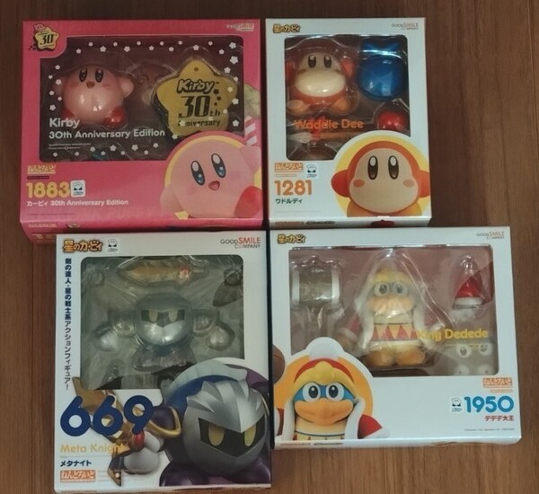 ねんどろいど カービィ ワドルディ デデデ大王 メタナイト 4点セット フィギュア
