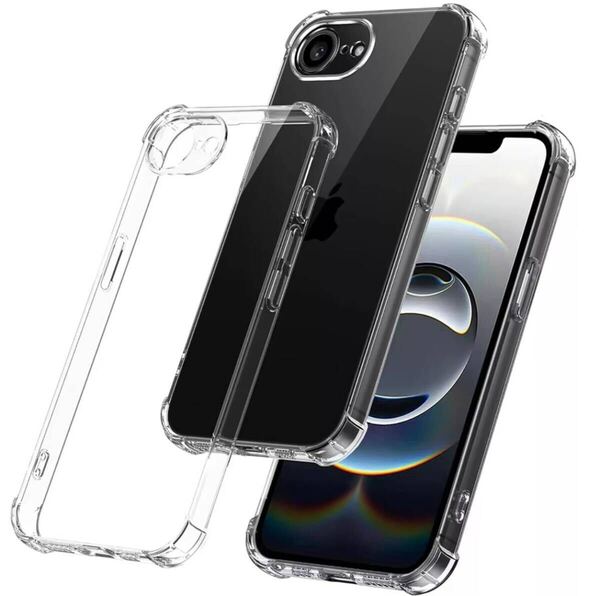 iPhone16e iphone 16e クリア ラバー シリコン ショック軽減 ケース TPU ソフトケース クリア 透明 iphone 16e カバー