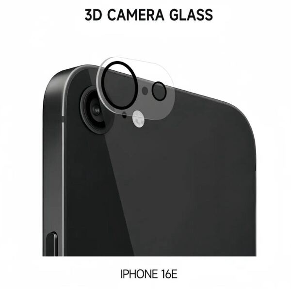 iPhone16e カメラカバー iphone 16e 遮光リングタイプ カメラフィルム 保護フィルム レンズフィルム ガラスフィルム 全面保護 アイフォン