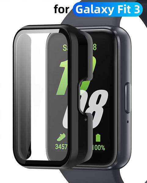 Samsung Galaxy Fit 3 ガラス 保護 ケース 防水 カバー フィルム FIT3 ギャラクシー フィット3 交換ケース 液晶画面保護 PC ハード