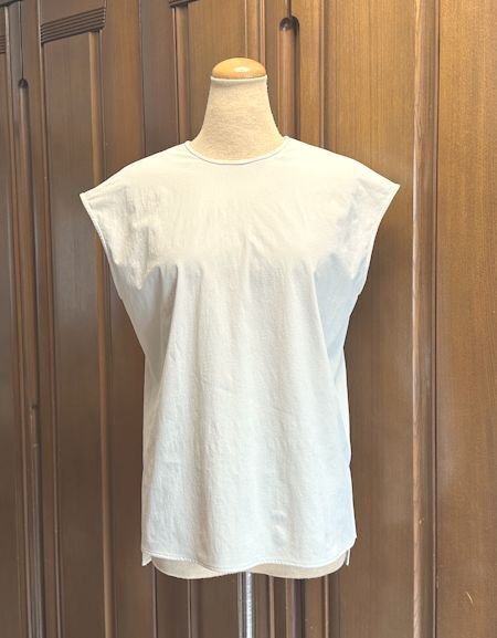 値下★uncrave アンクレイヴ・オンワード★プルーフナイロン・シャツ・ブラウス・ライトベージュ・1/M・¥13,970★未使用