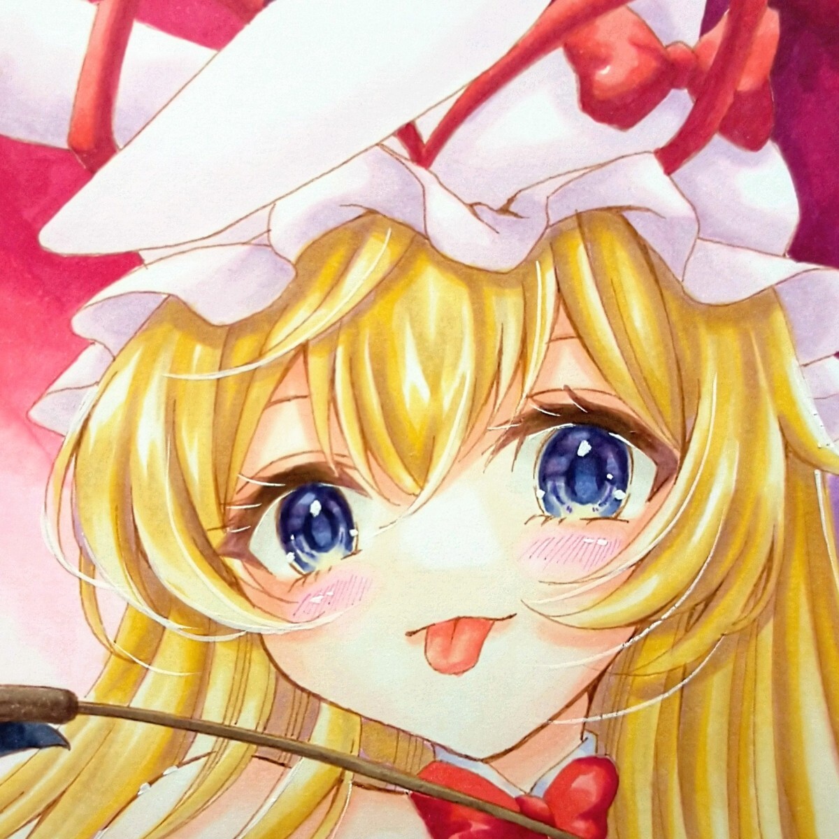 ❤︎東方project手描きイラスト❤︎アナログイラスト○寸松庵