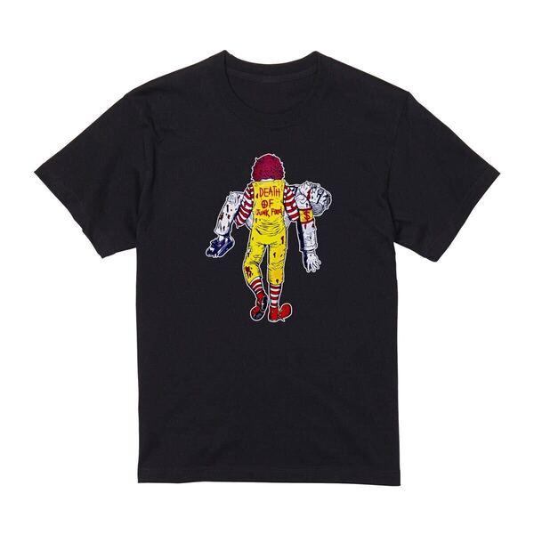 【送料込み】デスカーネルVSドナルド サイズ 黒XLサイズ Tシャツ ネタT おもしろ 大阪名物 なんでやねん ギャグ ネタ ウケ狙い パロディ