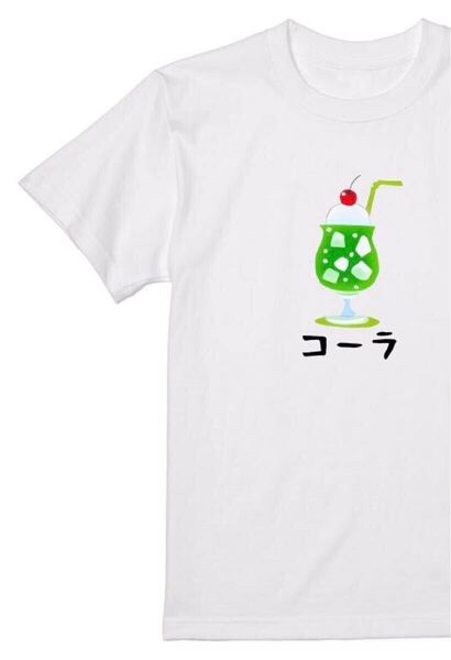 送料込み コーラ メロンソーダ Tシャツ 半袖 白Lサイズ 大阪名物 なんでやねん ギャグ ネタ ウケ狙い パロディ おもしろ 面白い しっかり