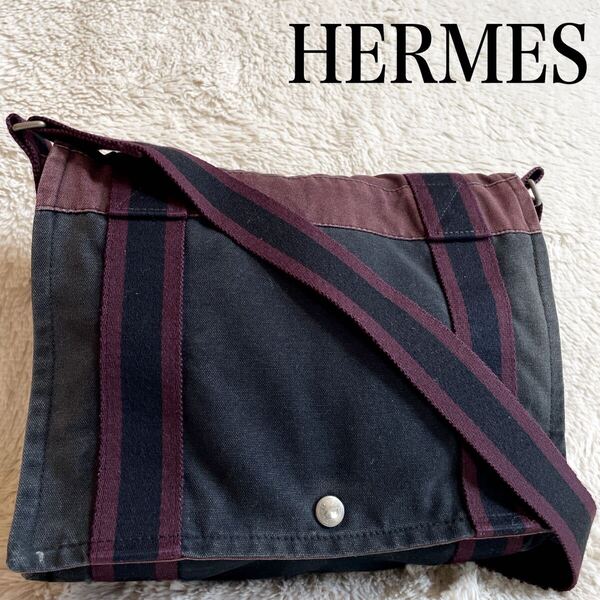 HERMES エルメス フールトゥ バサス ショルダーバッグ メッセンジャー