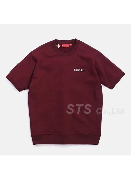 送料無料☆国内正規品☆極美品☆Supreme☆15ss☆s/s crewneck sweatshirt☆Mサイズ☆small box☆s logo☆nike☆polartec☆football