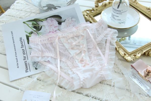 新品!匿名送料無料!レディースパンツ プレーンショーツ 清楚 姫系 セクシー 婦人肌着 女性下着 Mサイズ ピンク(a295)