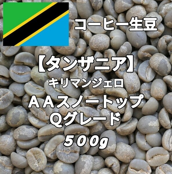 【タンザニア】AAスノートップ Qグレード コーヒー生豆 500g(コーヒー生豆 自家焙煎 コーヒー豆 コーヒー 珈琲)
