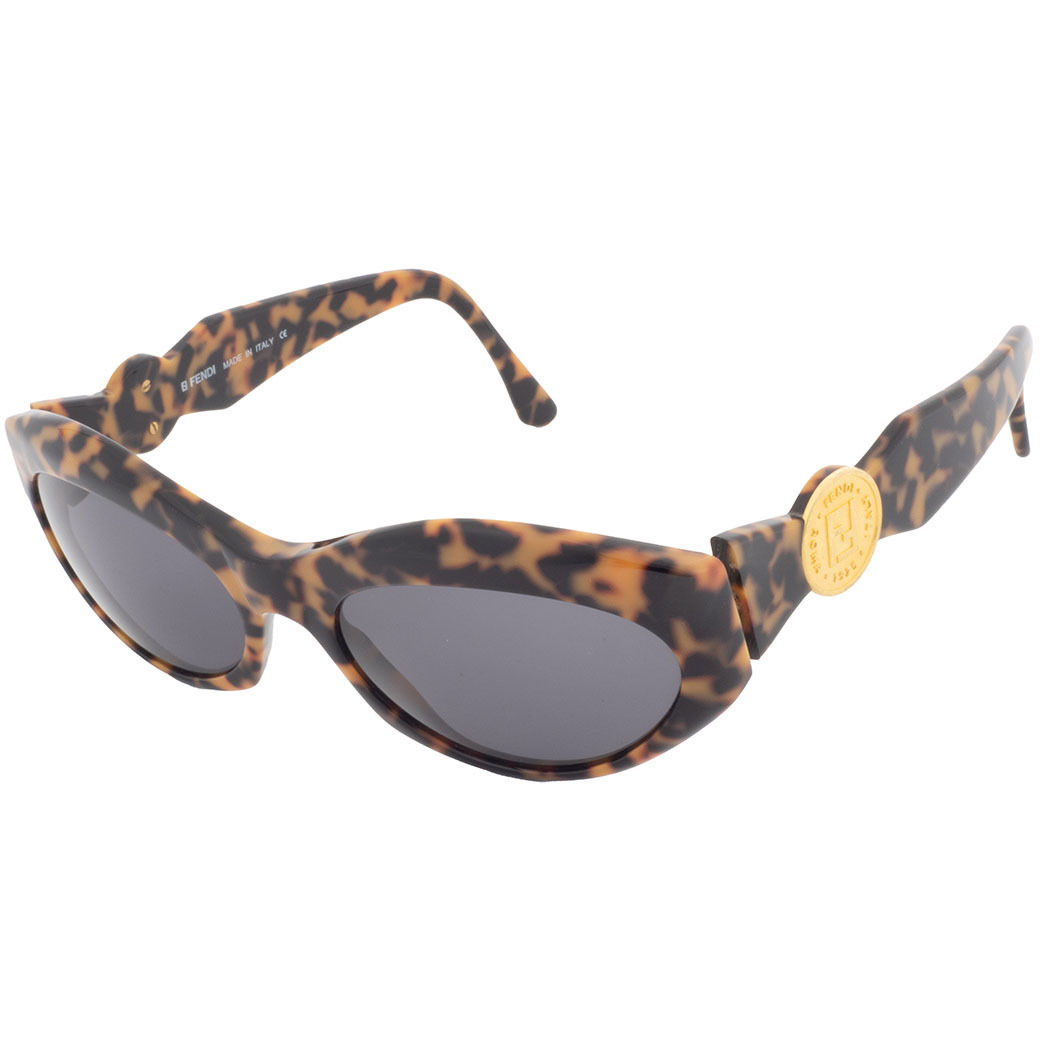 フェンディ サングラス 眼鏡 FS 229 プラスチック ブラウン グレー レデ