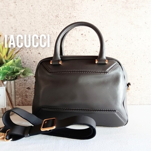 良品 イアクッチ 2way レザー ショルダー ハンドバッグ レディース メンズ