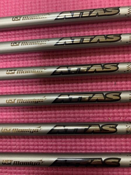 ATTASアイアンシャフト10SX 5〜Pまでの6本 マミヤグリップ新品(STM製)