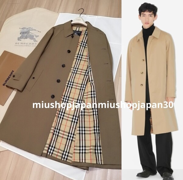 貴重希少● ステンカラーコート ノバチェック カーキ ブラウン Burberrys BURBERRY ヴィンテージ バーバリー バーバリーズ M L