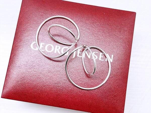 美品 Georg Jensen ジョージジェンセン 925 イヤーカフ アクセサリー シルバー