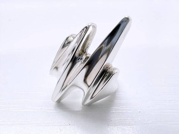 美品 Georg Jensen ジョージジェンセン 125 ヘニングコッペル HK 指輪 シルバー 925 約11号