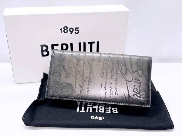未使用保管 美品 Berluti ベルルッティ サンタル スクリットレザー ジップロングウォレット 長財布 SANTAL_NEO-JOUR-V2
