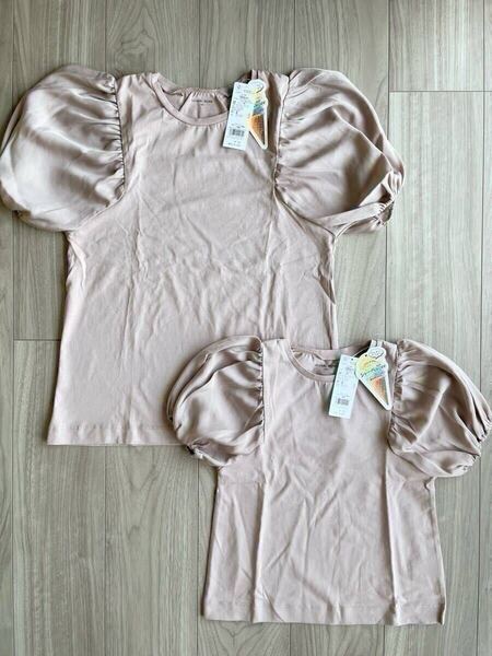 新品☆グローバルワーク親子姉妹リンクコーデTシャツ2枚セット♪120/160cm