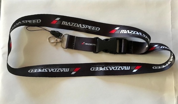 オフ会の必需品?マツダスピードロゴ ネックストラップ 送料サービス デミオ RX7 RX8 ユーノスロードスター CX3 アテンザ