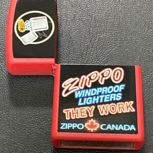zippo カナダ メープル 前面加工 外側ケース アウター レッド 希少モデル 2015年製 ②