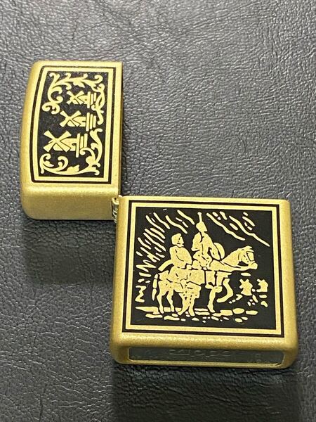 zippo ゴールド インディアン 外側ケース アウター GOLD 希少モデル 2015年製