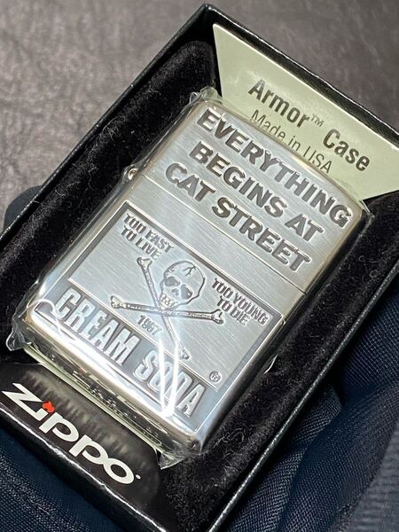 zippo クリームソーダ アーマー Armor Case 希少モデル 2023年製 CREAM SODA ケース 保証書付き