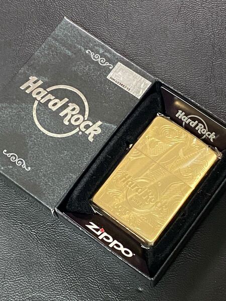 zippo Hard Rock CAFE COLOGNE ゴールド 希少モデル 2018年製 ハードロックカフェ ゴールド 専用ケース 保証書付き