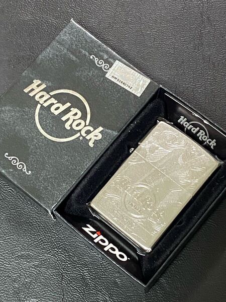 zippo Hard Rock CAFE PENANG シルバー 希少モデル 2019年製 ハードロックカフェ 専用ケース 保証書付き