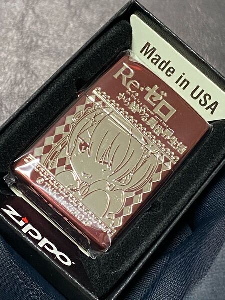 zippo Re:ゼロから始める異世界生活 ラム 2面刻印 リゼロ 希少モデル 2024年製 ケース 保証書付き