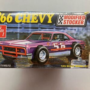 新品・未組立 AMT 1/25 1966 シュビー インパラ ストックカー プラモデル AMT1183