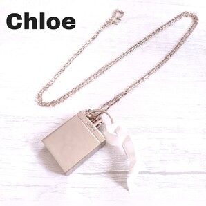 Chloe クロエ ラブストーリー型 ペンダント Chloe love story 香水モチーフ ネックレス ゴールド系 アクセサリー キラキラ 上品ネックレス*
