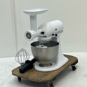 キッチンエイド 卓上ミキサー 9KSM95WH 中古 4ヶ月保証 2020年製 単相100V 幅358x奥行221 厨房【無限堂東京足立店】