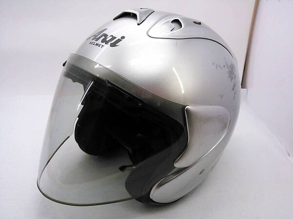【送料無料】Arai アライ SZ-RamⅢ Ram3 ALUMINA SILVER アルミナシルバー XLサイズ ジェットヘルメット