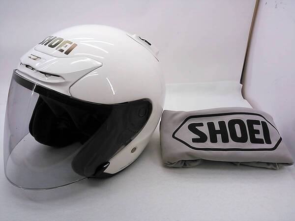 【送料無料】外装良品 SHOEI ショウエイ J-FORCEⅡ J-FORCE2 WHITE ホワイト XLサイズ ジェットヘルメット