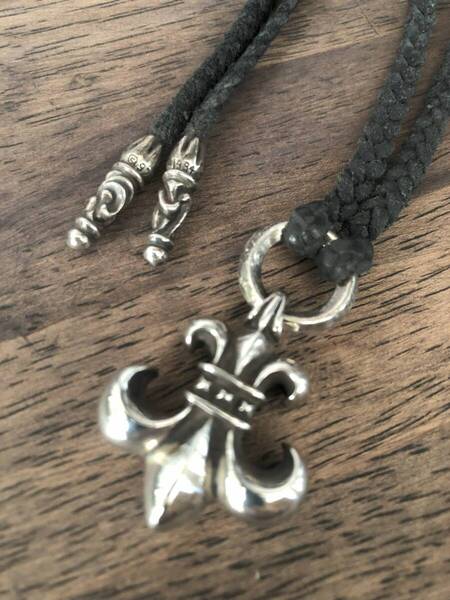 【希少・1994年製】CHROME HEARTS BSフレア ペンダント トップ オールドクロムハーツ ボローチップ付 レザーブレイド Maxfield購入 正規品