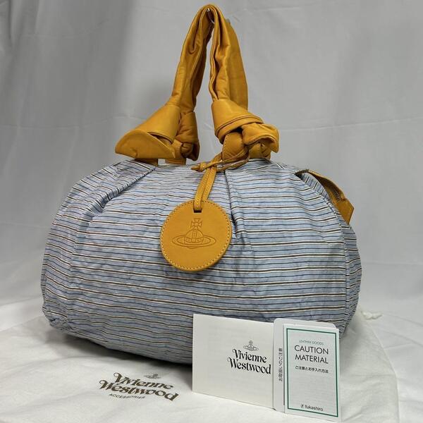 【極美品】Vivienne Westwood ヴィヴィアンウエストウッド ヤスミン ハンドバッグ ミニボストンバッグ オーブ チャーム 手提げ 手持ち