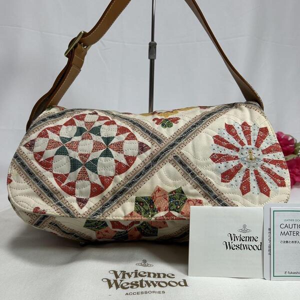 【極美品】Vivienne Westwood ヴィヴィアンウエストウッド ワンハンドバッグ ハンドバッグ キャンバス マルチカラー メンズ レディース
