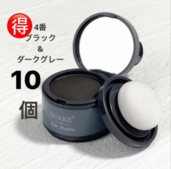 ヘアシャドウパウダー (ダークグレー10個)