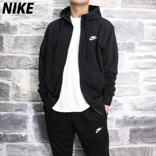 【まもなく値上げ】新品 NIKE ナイキ メンズ スエット セットアップ Lサイズ 黒 ブラック