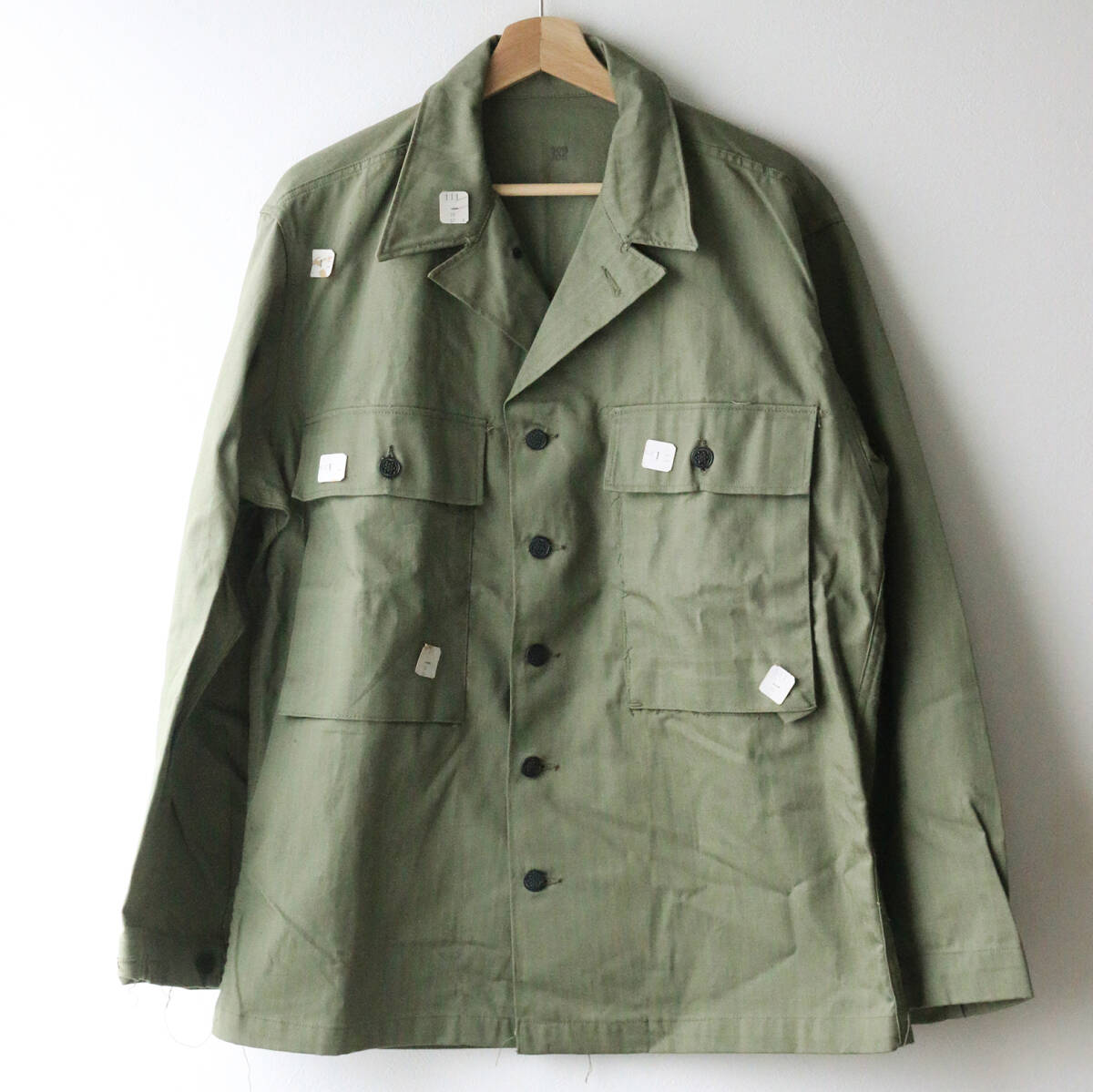 WW2 40's US ARMY M-43 HBT 13スター 黒ラッカーメタルボタン
