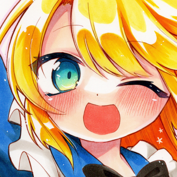 手描きイラスト オリジナルイラスト 【アリスちゃん】の通販 by