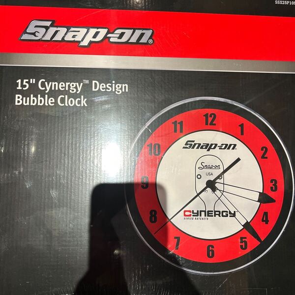 送料込 未使用 レア スナップオン snap-on 時計 ネオン LED 大型
