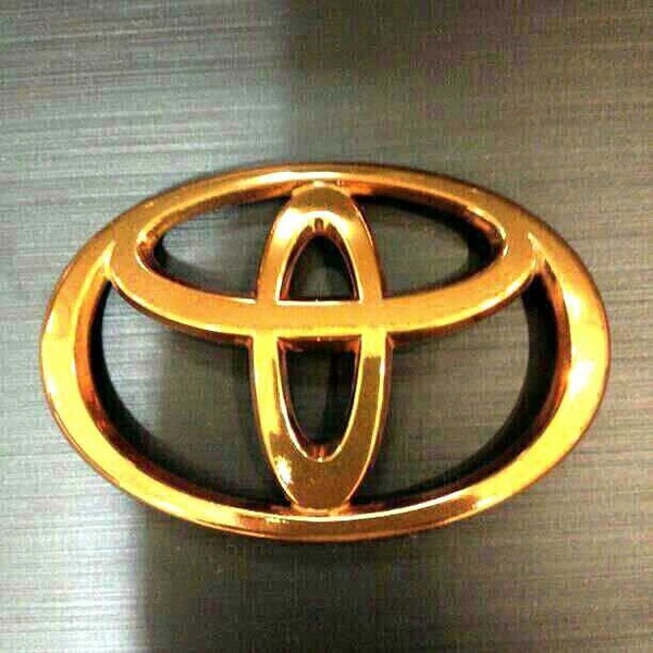 14cm トヨタ エンブレム ゴールド TOYOTA トヨタマーク