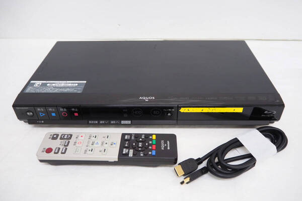 シャープ★ブルーレイDVDレコーダー【BD-H51】アクオス BD/DVDレコーダー・プレイヤー リモコン(GB030PA) HDMIケーブル
